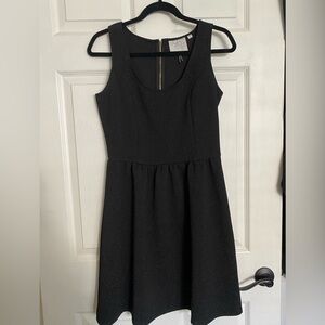 HD in Paris x Antropologie - Black Sleeveless A-Line Mini Dress